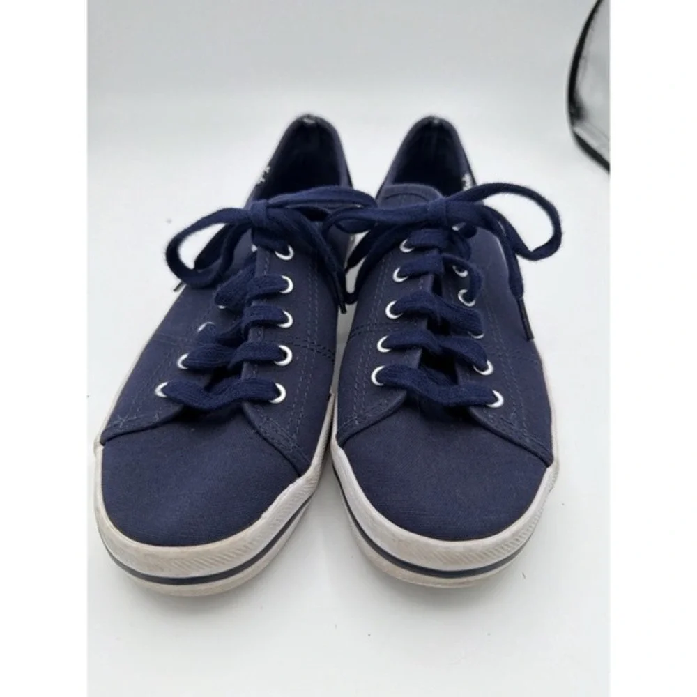 Keds Champion Navy‎ Blue Canvas Sneakers Womens 7 US Lace Up Casual.        1679